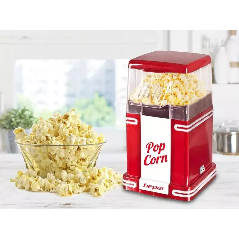 Máquina de palomitas Beper 90.590Y rojo blanco 1200 W 3 min