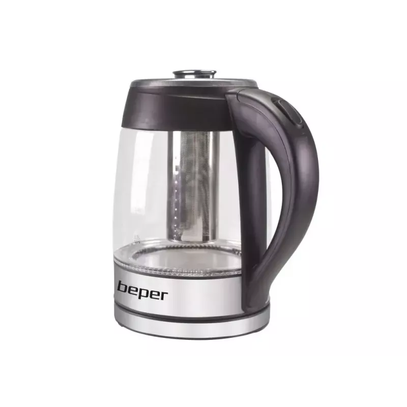 Hervidor de agua eléctrico Beper 1,8 L 2200 W transparente