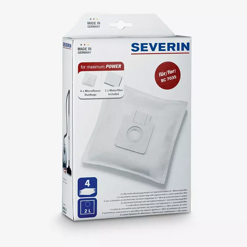 Bolsas para el polvo Severin SB 7211 aspirador de escoba
