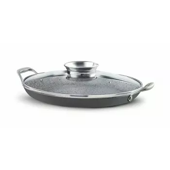 Sartén Pensofal Invictum Professional ovalada 36 cm con 2 asas y tapa de cristal