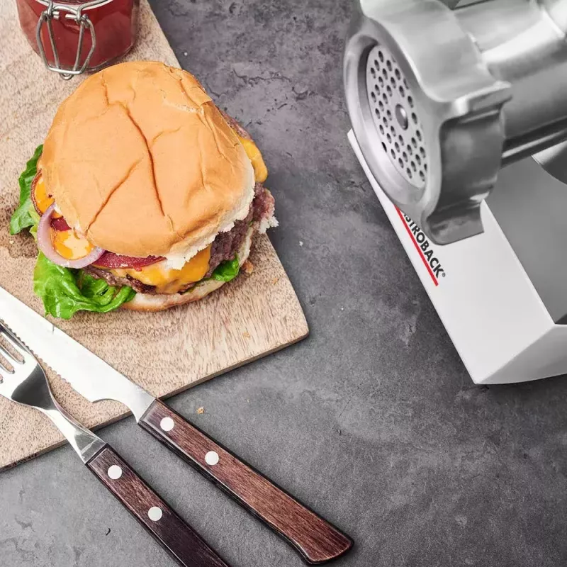 Picadora de carne Gastroback Design Plus 350 W plata blanca
