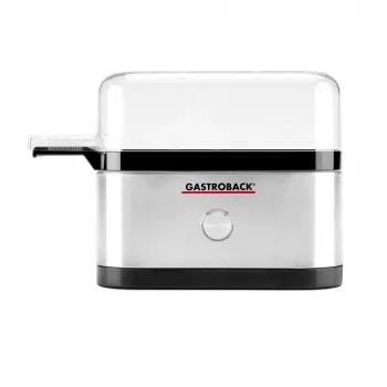 Huevera Gastroback Design Mini 3 huevos 350 W negra acero inoxidable