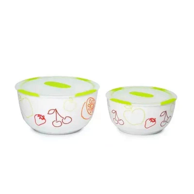 Oursson BS4781RC/GA juego de ensaladeras de cerámica, verde manzana
