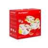 Set de cuencos OURSSON BS2981RC/OR 1,7 L redondo cerámica naranja blanco 3 uds.