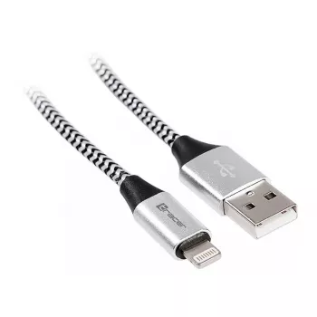 Cable Lightning Tracer TRAKBK46268 1 m negro plata