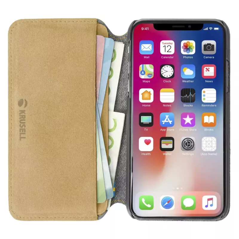 Funda tipo folio Krusell Broby 4 Card SlimWallet para iPhone X/XS