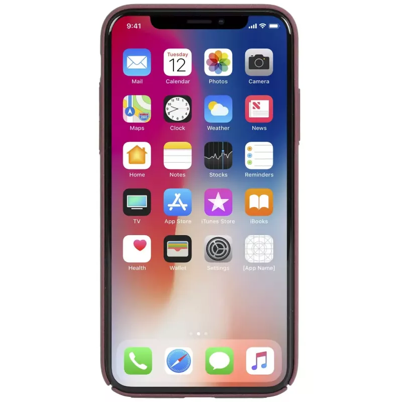 Funda cartera Krusell Sandby iPhone X/XS burdeos