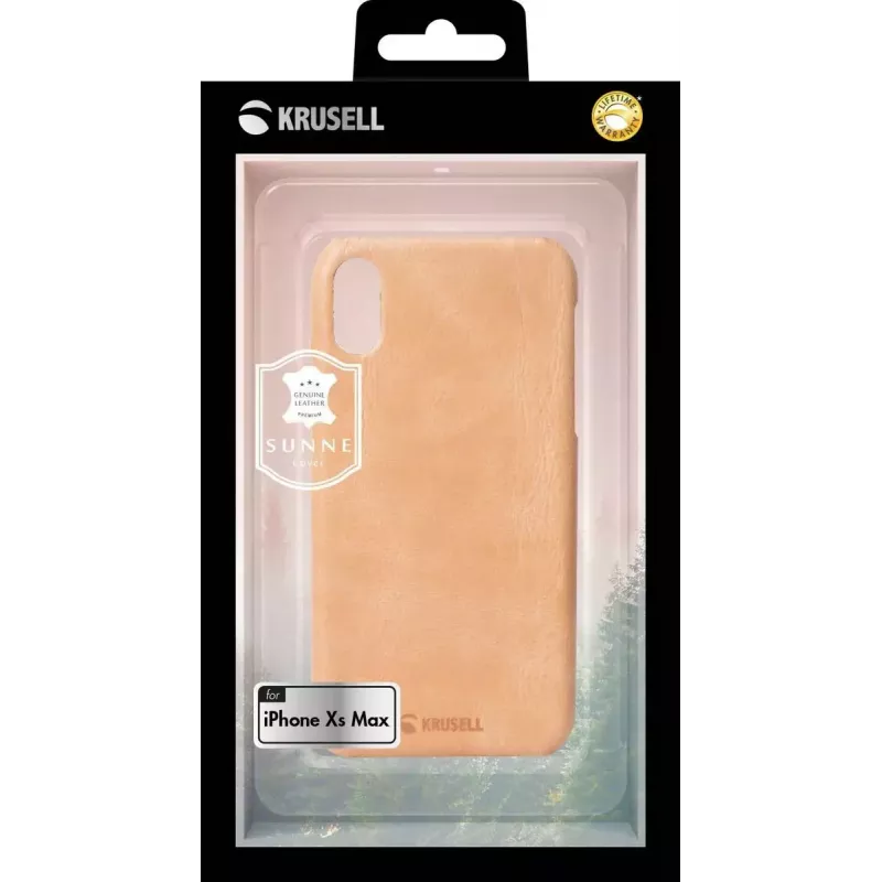 Funda Krusell Sunne iPhone XS Max 16,5 cm beige