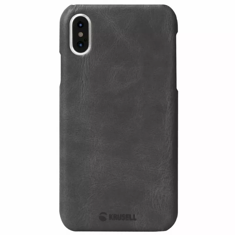 Funda protectora para móvil Krusell Sunne para Apple iPhone XS Max — Vintage negra