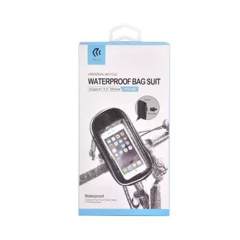 Bolsa impermeable universal para bicicleta Devia negra