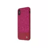 Tellur Glitter II funda de cuero sintético para iPhone X/XS, rosa