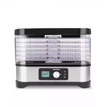 Exprimidor Gastroback Design Natural Plus, negro y acero inoxidable