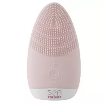 HoMedics FAC-001-EU cepillo de limpieza facial cepillo rotatorio rosa, blanco pila
