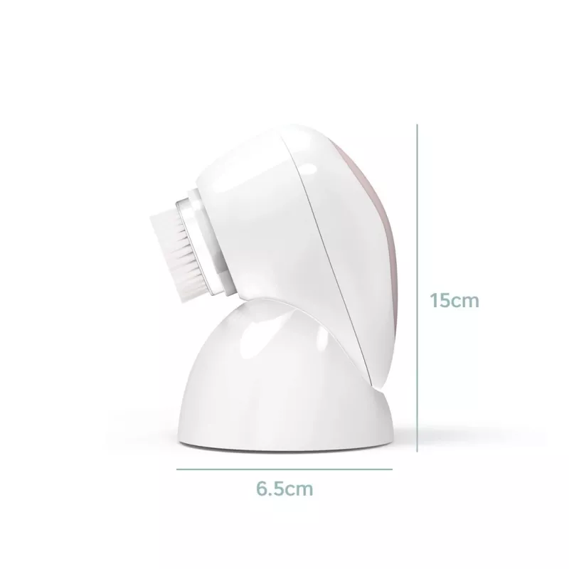 HoMedics FAC-600-EU cepillo facial pulsación oro rosa, blanco pila
