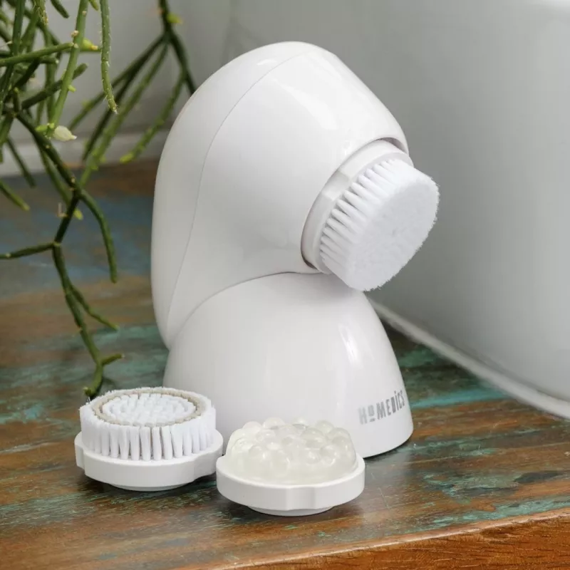 HoMedics FAC-600-EU cepillo facial pulsación oro rosa, blanco pila