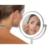 Espejo de maquillaje HoMedics MIR-8150-EU de pie redondo acero inoxidable