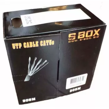 Cable de red SBOX UTP-305 CAT5E RJ45 305 m azul