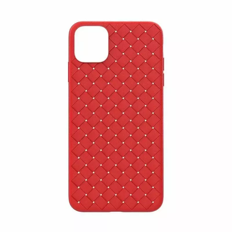 Funda blanda para móvil Devia para iPhone 11 Pro — estampado tejido, rojo