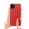 Funda blanda para móvil Devia para iPhone 11 Pro — estampado tejido, rojo