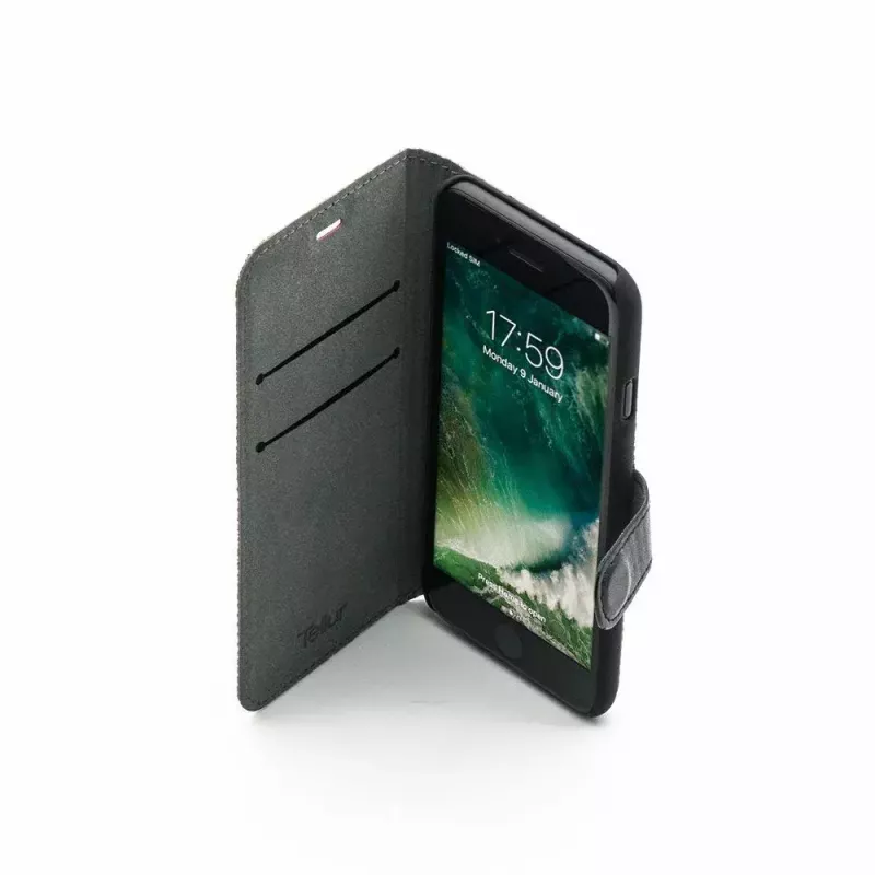 Funda tipo libro Tellur TLL184031 para iPhone 7 negra roja