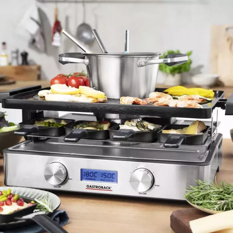 Set raclette-fondue Gastroback Design Raclette-Fondue Advanced Plus 2200W