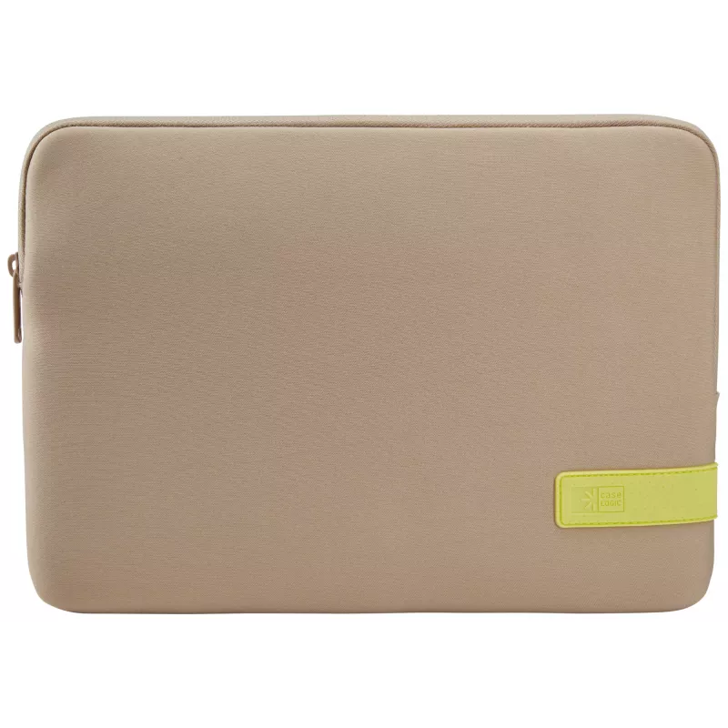 Funda sleeve Case Logic Reflect REFPC-113 Plaza Taupe/Sun-Lime 33,8 cm (13,3