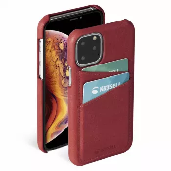 Funda protectora CardCover Krusell Sunne para Apple iPhone 11 Pro Max, vintage red