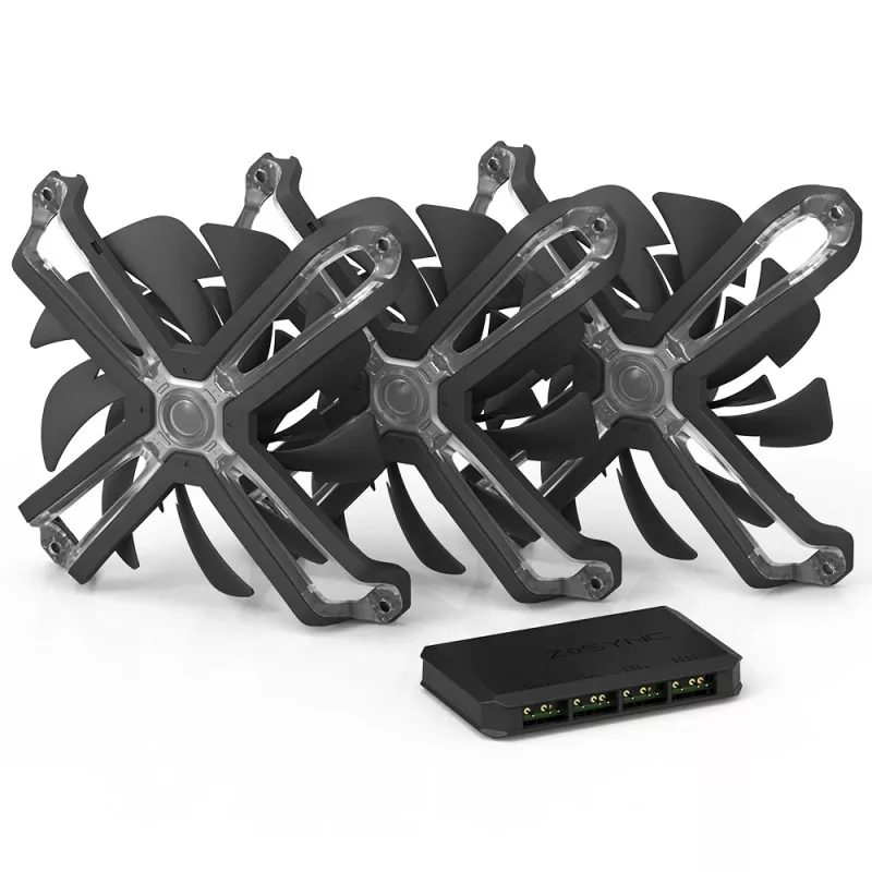 Sistema de refrigeración Zalman ZM-SF120A3 ventilador para caja de PC 12 cm negro