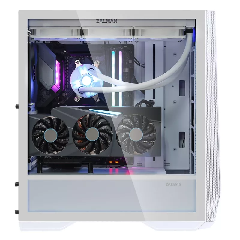Caja de PC Zalman Z9 Iceberg ATX midi-torre, blanco ventilador midi-torre