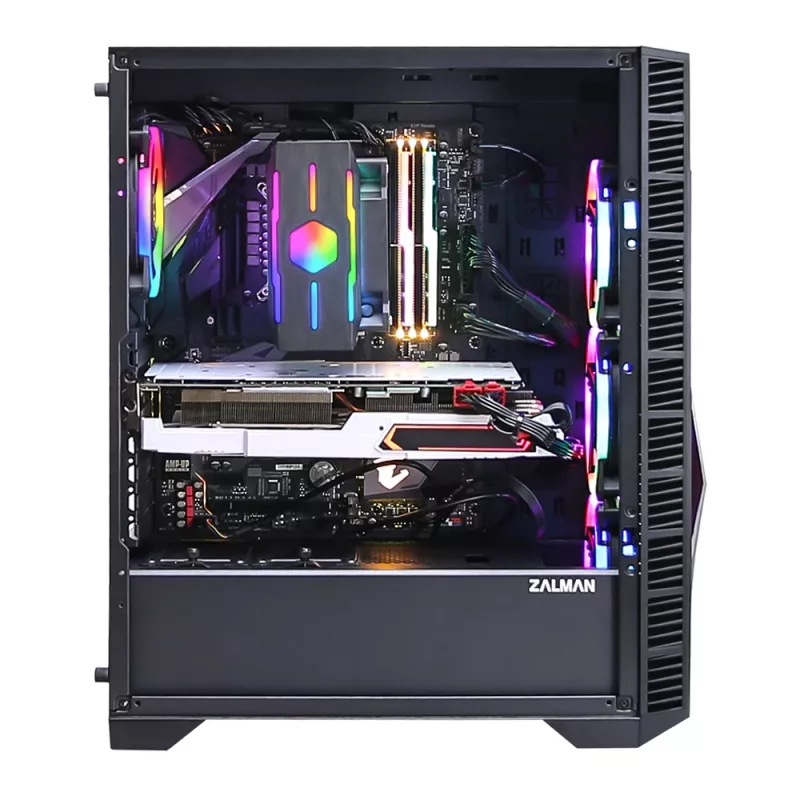 Caja de PC Zalman Z3 Iceberg negro midi-torre