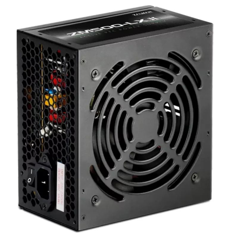 Fuente de alimentación Zalman ZM500-LXII 500 W 20+4-Pin ATX ATX negro
