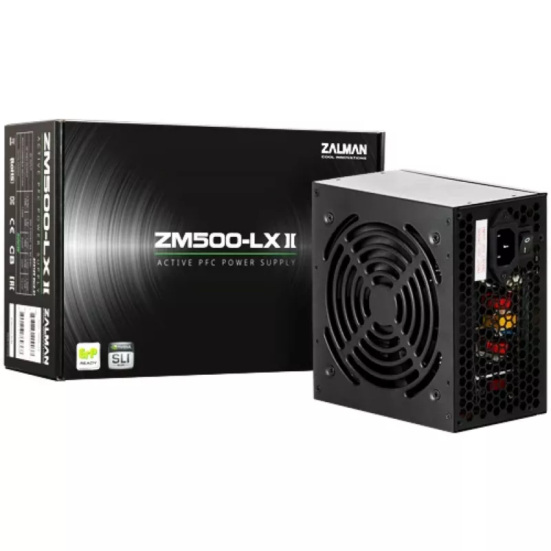 Fuente de alimentación Zalman ZM500-LXII 500 W 20+4-Pin ATX ATX negro