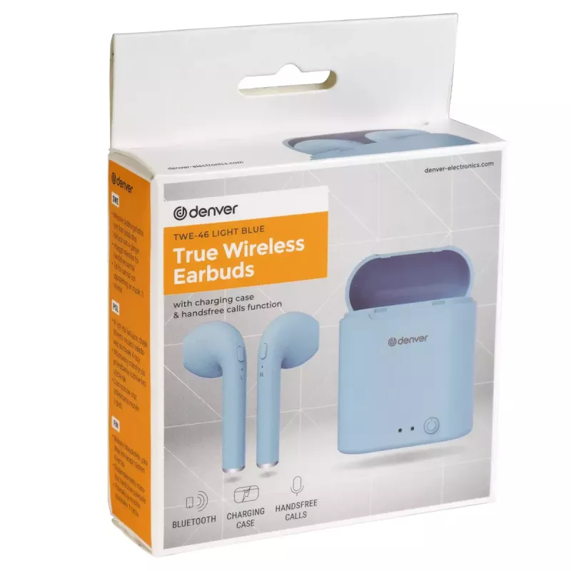 Auriculares Denver TWE-46LIGHTBLUE