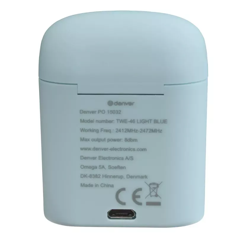 Auriculares Denver TWE-46LIGHTBLUE