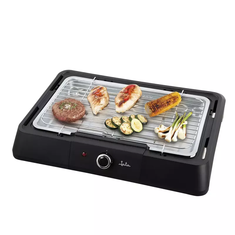 Barbacoa parrilla JATA JEBQ1001 eléctrica negra 2200 W