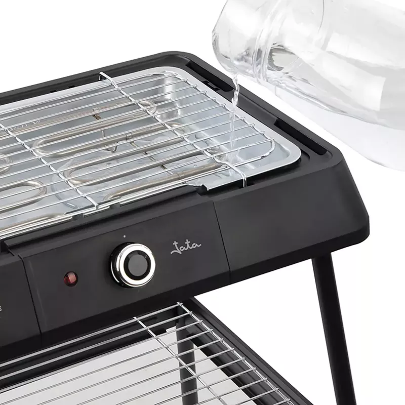 Barbacoa parrilla JATA JEBQ1001 eléctrica negra 2200 W