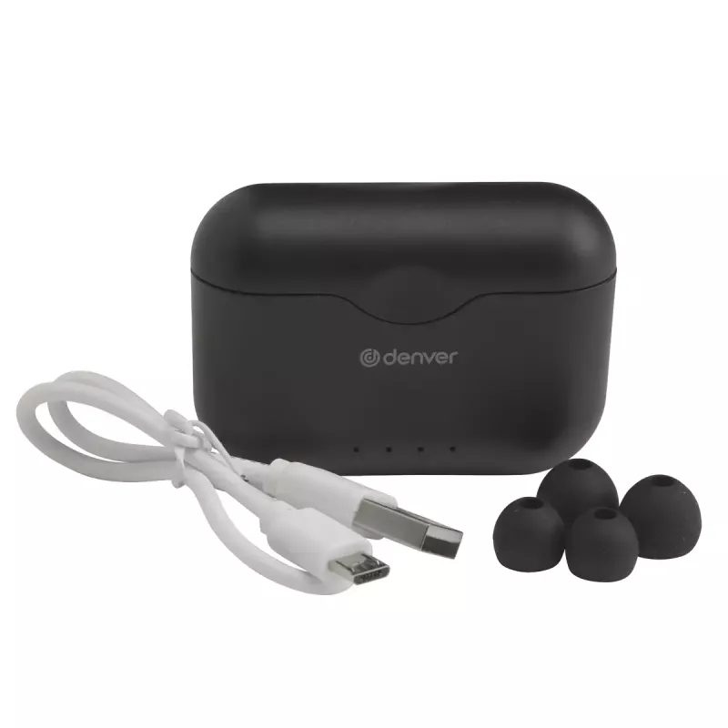 Auriculares con micrófono Denver TWE-37Negro