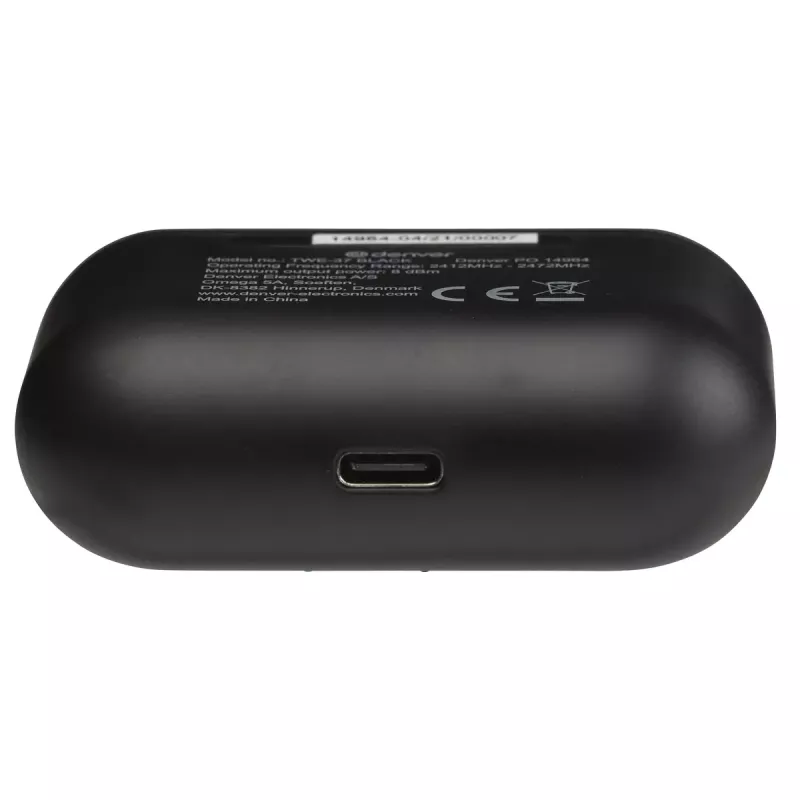 Auriculares con micrófono Denver TWE-37Negro
