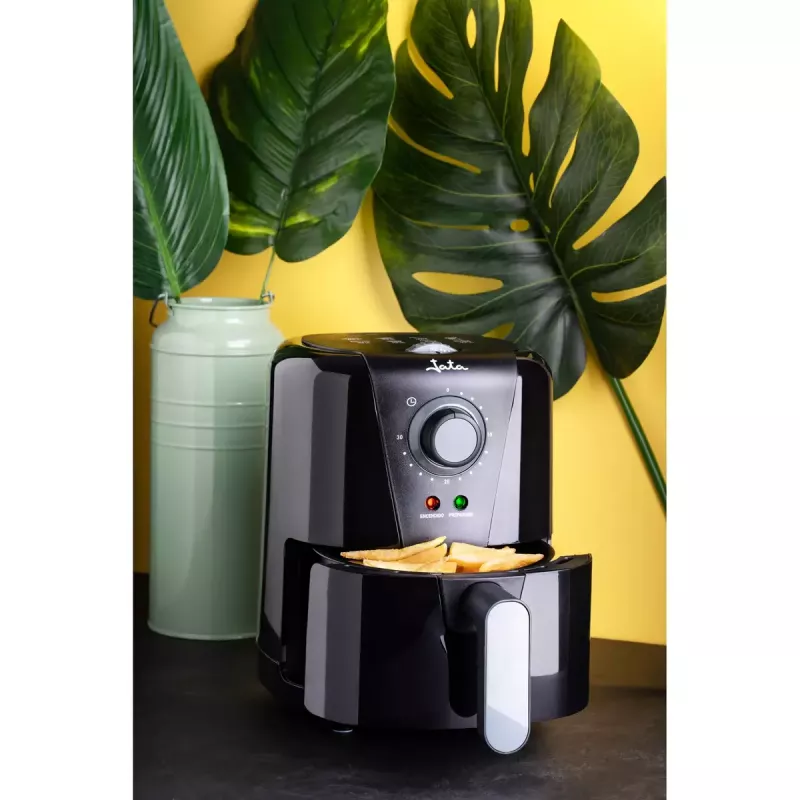 Freidora de aire JATA JEFR1221 Single 1,5 l 1000 W negra