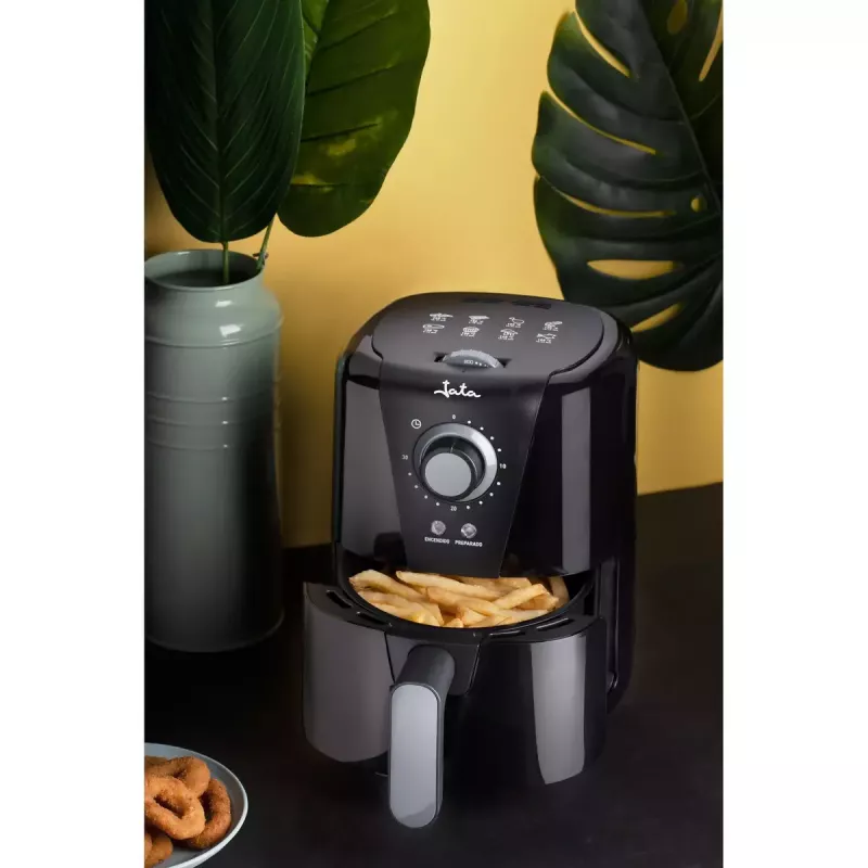 Freidora de aire JATA JEFR1221 Single 1,5 l 1000 W negra