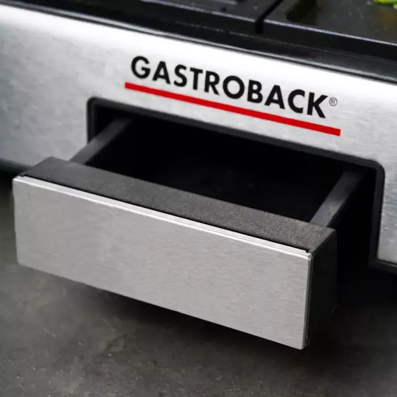 Parrilla de contacto Gastroback Design Plancha & BBQ 2000 W acero inoxidable
