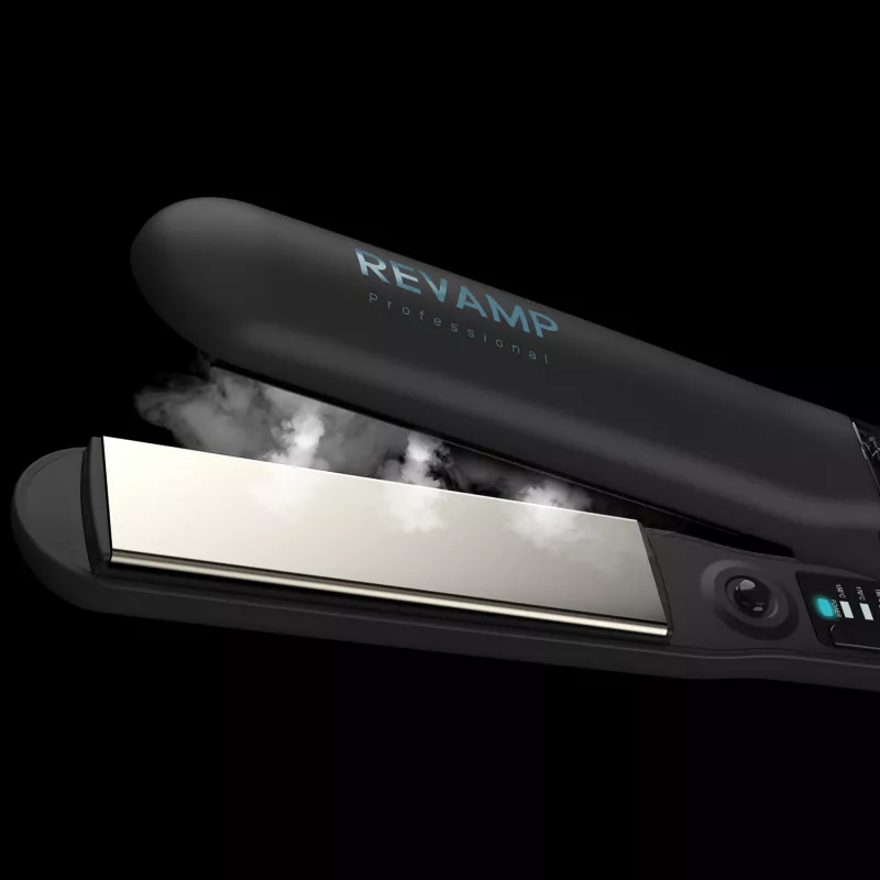 Plancha de pelo Revamp Progloss Steamcare ST-1600-EU Vapor Negra 3 m