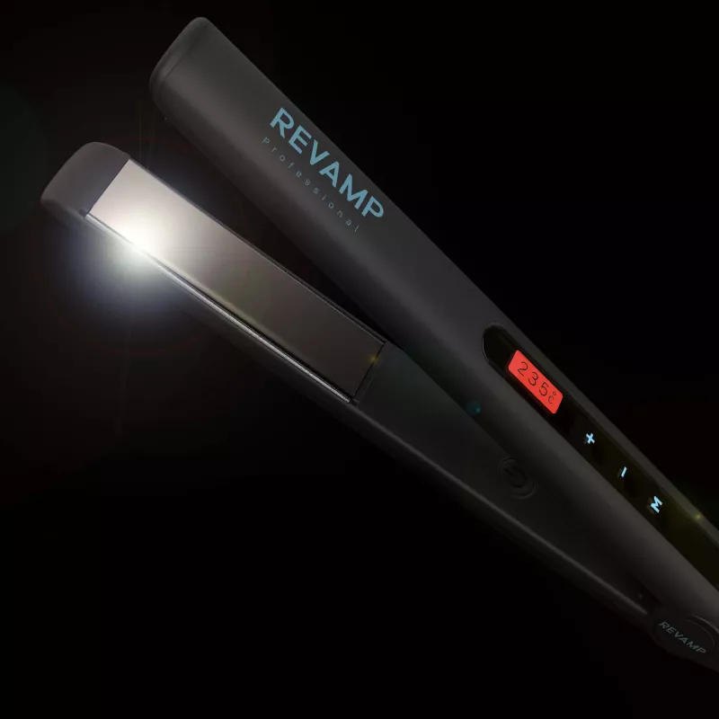 Revamp Progloss Touch Digital Plancha de pelo Warm Negra 3 m