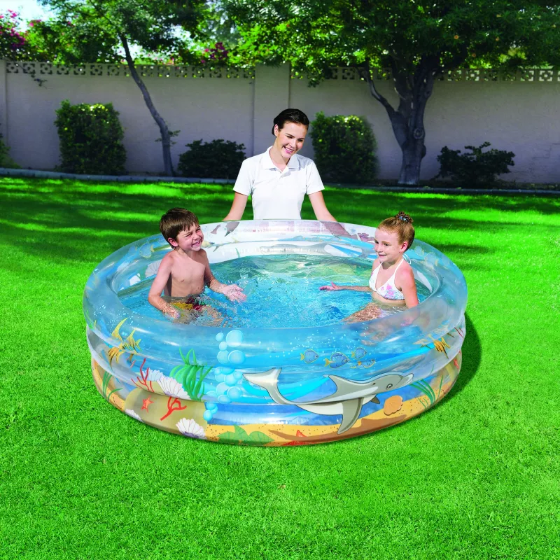 Piscina hinchable Bestway Transparent Seeleben Pool Φ1,5m x H53cm
