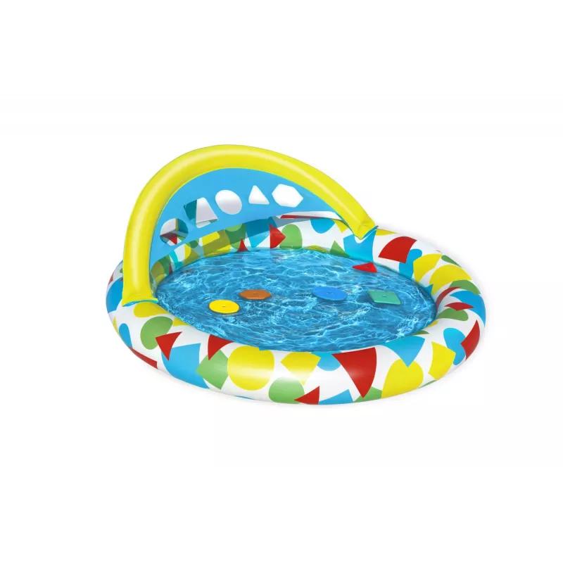 Bestway 52378 Splash & Learn piscina infantil con toldo, 45 l, 117 x 120 x 117 cm