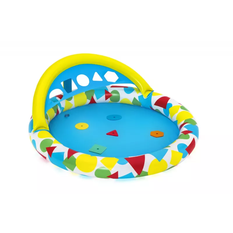 Bestway 52378 Splash & Learn piscina infantil con toldo, 45 l, 117 x 120 x 117 cm