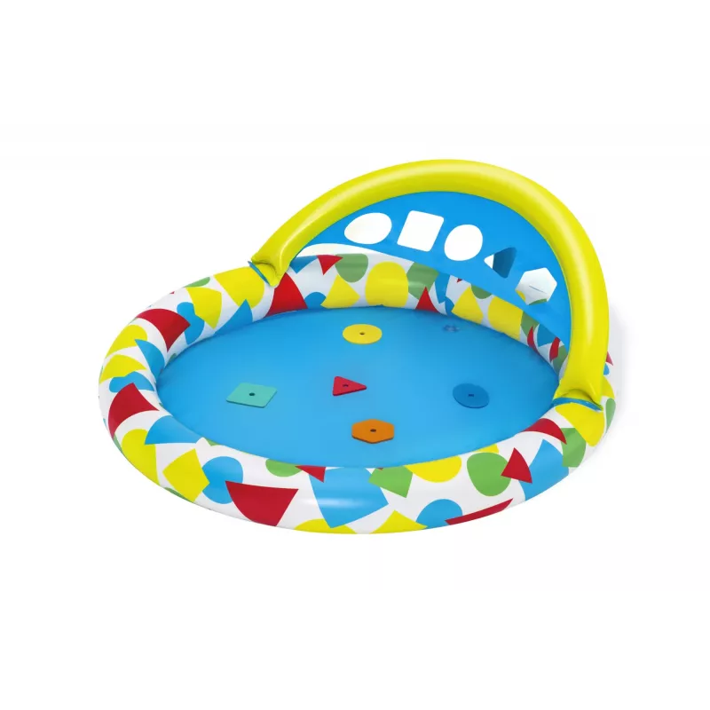 Bestway 52378 Splash & Learn piscina infantil con toldo, 45 l, 117 x 120 x 117 cm