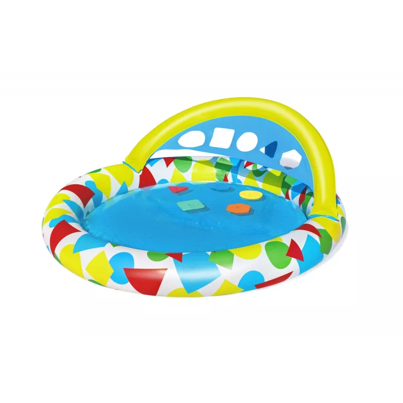 Bestway 52378 Splash & Learn piscina infantil con toldo, 45 l, 117 x 120 x 117 cm