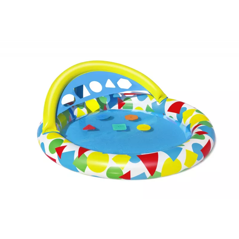 Bestway 52378 Splash & Learn piscina infantil con toldo, 45 l, 117 x 120 x 117 cm