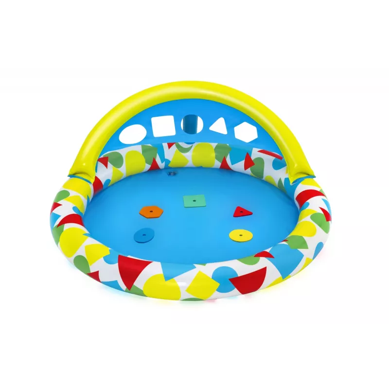 Bestway 52378 Splash & Learn piscina infantil con toldo, 45 l, 117 x 120 x 117 cm